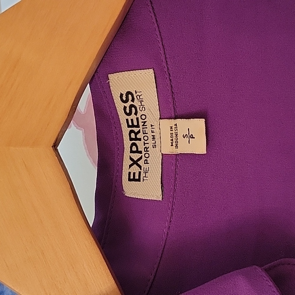 Small Express Purple Button-up - Picture 2 of 3